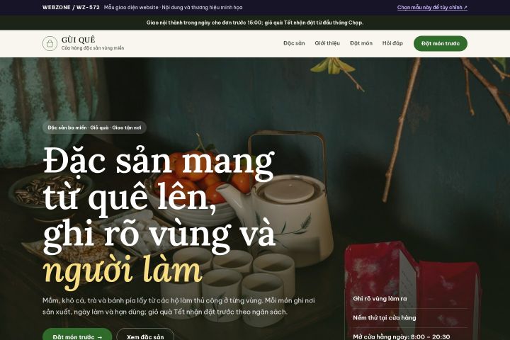Mẫu giao diện đặc sản vùng miền WZ-572