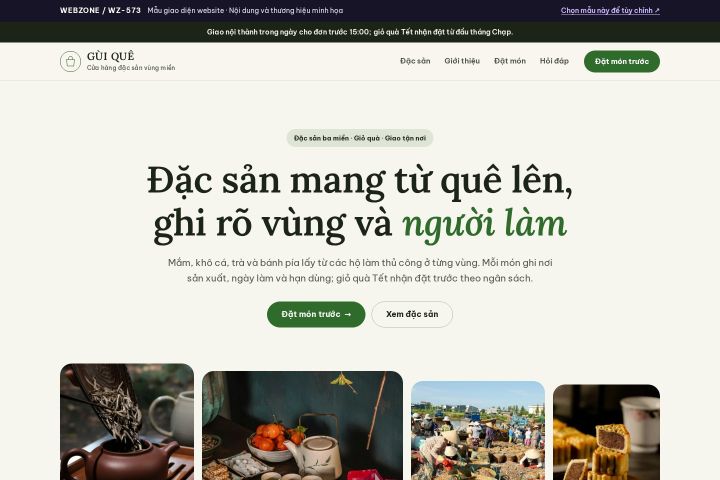 Mẫu giao diện đặc sản vùng miền WZ-573