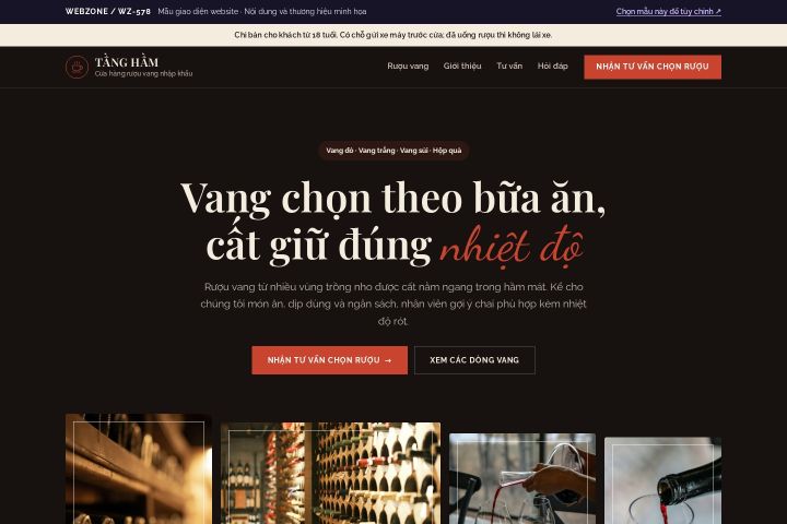 Mẫu giao diện rượu vang WZ-578
