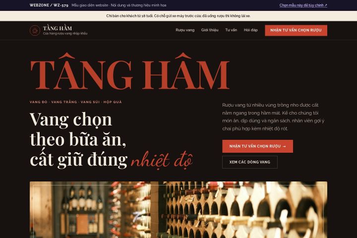 Mẫu giao diện rượu vang WZ-579