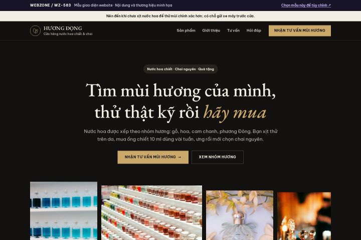 Mẫu giao diện nước hoa WZ-583