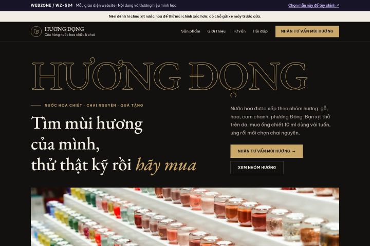 Mẫu giao diện nước hoa WZ-584