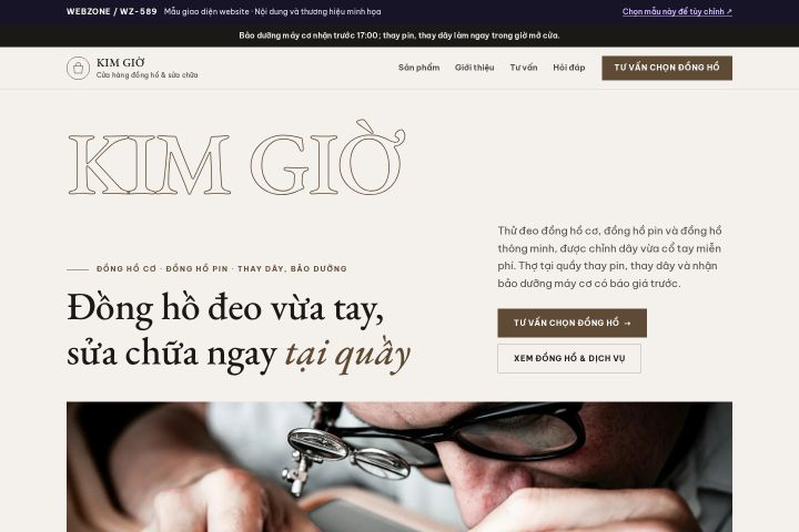 Mẫu giao diện đồng hồ WZ-589