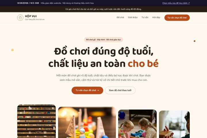 Mẫu giao diện đồ chơi trẻ em WZ-598