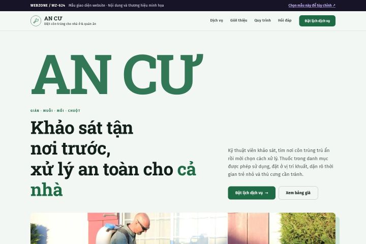 Mẫu giao diện diệt côn trùng WZ-624