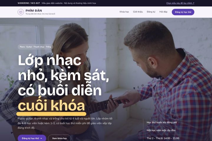 Mẫu giao diện trung tâm âm nhạc WZ-627