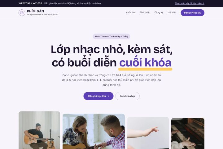 Mẫu giao diện trung tâm âm nhạc WZ-628