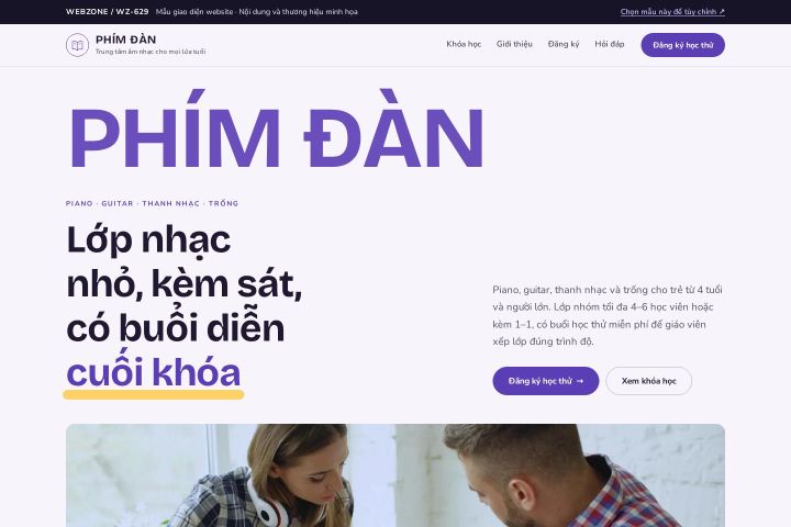 Mẫu giao diện trung tâm âm nhạc WZ-629