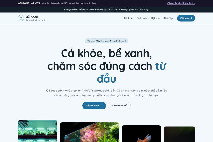 Mẫu giao diện cá cảnh & thủy sinh WZ-673