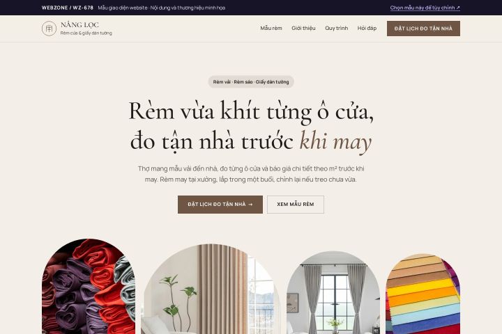 Mẫu giao diện rèm cửa & giấy dán tường WZ-678