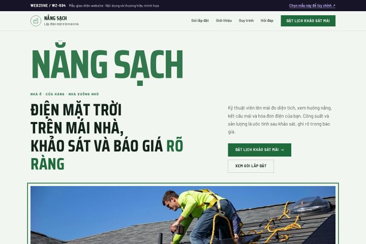 Mẫu giao diện lắp điện mặt trời WZ-694